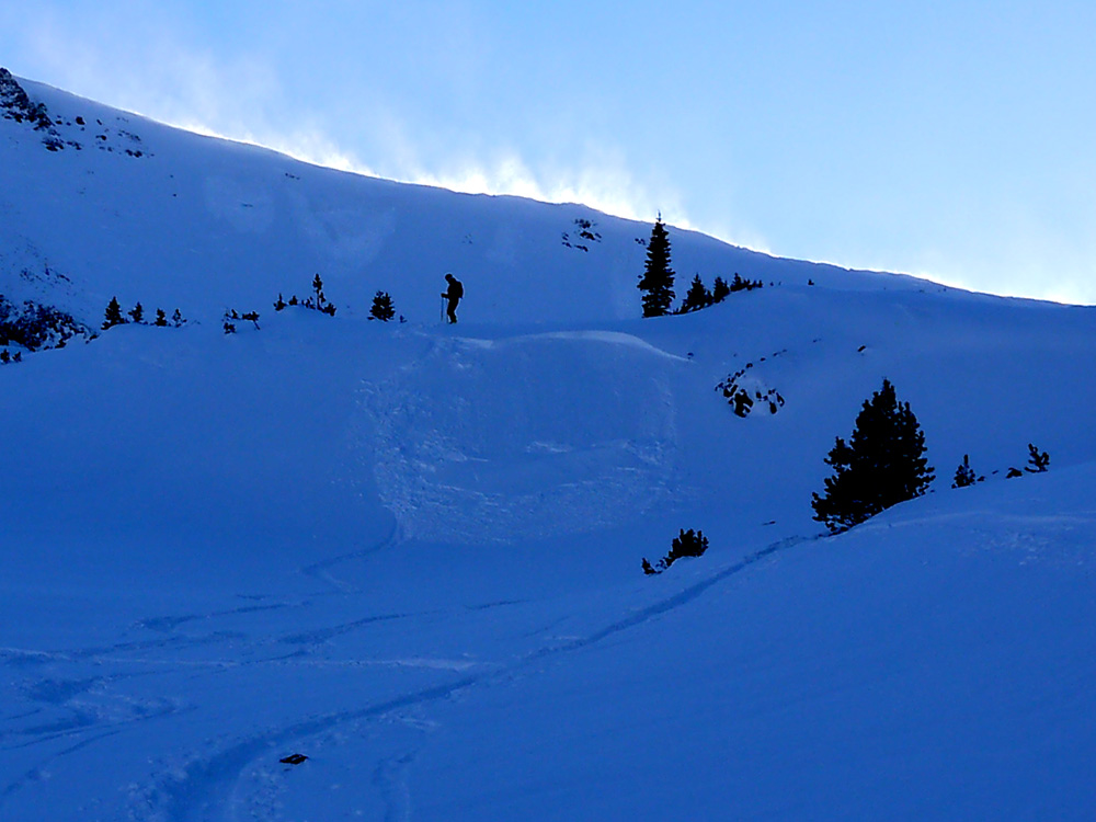 Small wind slab - Hyalite Peak 12/5/15 Small wind slab - Hyalite Peak 12/5/15