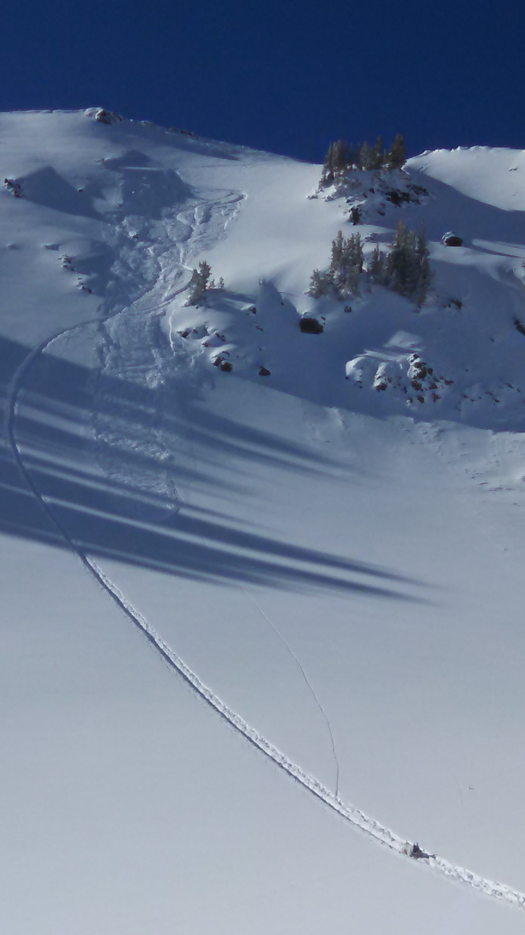Human triggered slide near Mt Blackmore - Northern Gallatin Range 2/22/15 Human triggered slide near Mt Blackmore - Northern Gallatin Range 2/22/15
